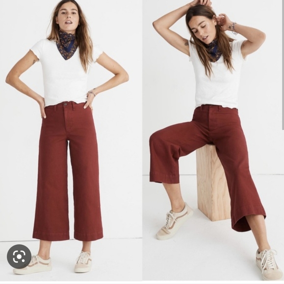 Madewell Pants - Madewell Emmett Wise Leg Crop (28T)